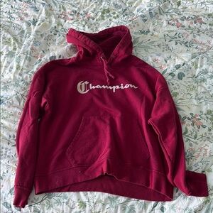 Champion Burgundy Hoodie